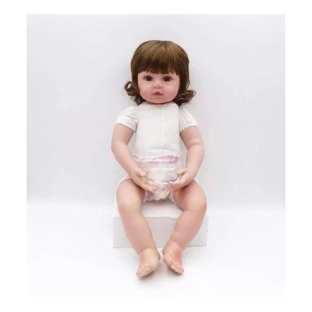 Boneca Reborn Bebe Real Realista Menina Nicole Girafinha 55cm