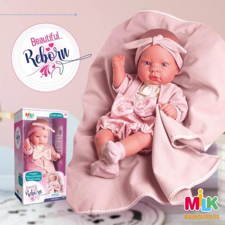 Imagem de Boneca reborn bebe realista boneco realista pesado real nenem brinquedo infantil menina bonecona bb