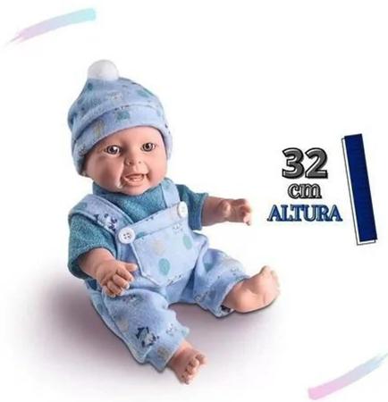 Bebê Boneca Reborn Realista Menino em Vinil Macio 32cm Certidão e