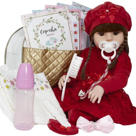 Boneca Reborn Bebê Recem Nascida Barata com Enxoval Completo - Cegonha  Reborn Dolls - Boneca Reborn - Magazine Luiza