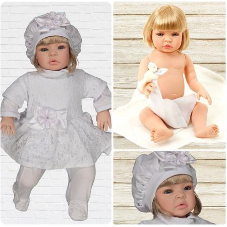 Boneca Reborn Realista Fio a Fio Corpo de Vinil Siliconado - Cegonha Reborn  Dolls - Boneca Reborn - Magazine Luiza