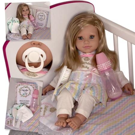 Boneca Bebê Reborn Realista Com Jogo de Roupa de Girafinha - Cegonha Reborn  Dolls - Boneca Reborn - Magazine Luiza