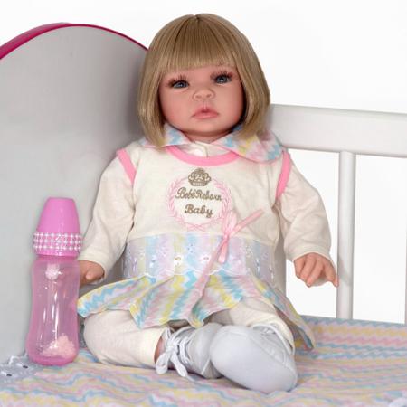 Brastoy Bebe Reborn Original Silicone Barata Boneca Realista Princesa 48CM  : : Brinquedos e Jogos