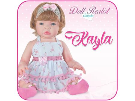 Imagem de Boneca Reborn Doll Realist Kayla com Acessórios