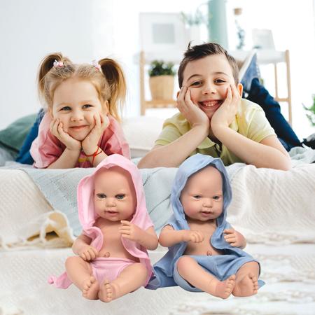 Bebê Reborn Realista Gêmeos Casal Enxoval Completo Bolsa - Chic