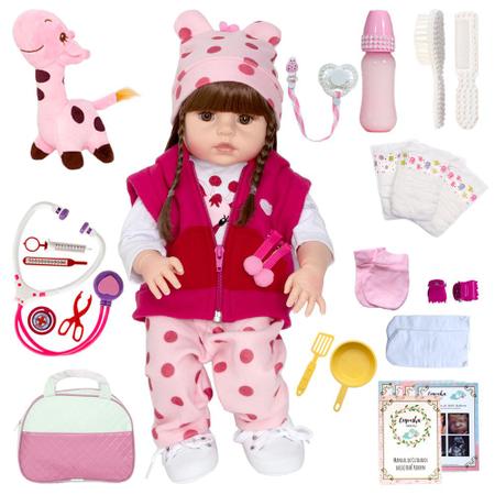 Boneca Reborn Baby Barata Girafinha Menina Magazine Luiza - Cegonha Reborn  Dolls - Boneca Reborn - Magazine Luiza