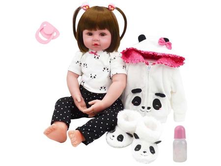 Boneca Reborn Laura Baby Pietra com AcessÃ³rios NPK Doll