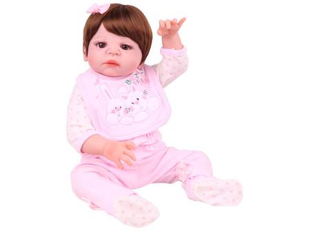Boneca Reborn Laura Baby Pietra com AcessÃ³rios NPK Doll