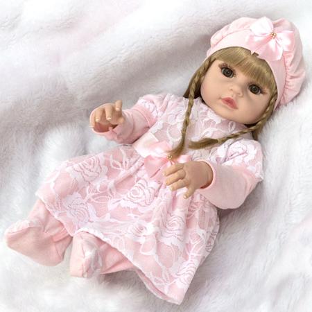 Boneca Bebe Reborn Yasmin Maitê Vermelho Cegonha Reborn Dolls Mais 24  Acessórios 48cm em Promoção na Americanas