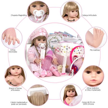 Boneca Bebê reborn original Yasmin - Baby Dollls - Boneca Reborn - Magazine  Luiza