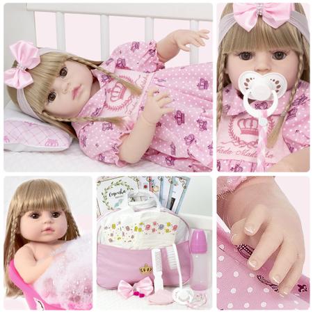 Boneca Loira Bebe Reborn na Magazine Luiza - Cegonha Reborn Dolls