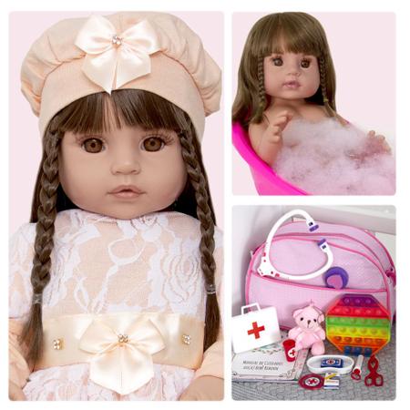 Boneca Bebê Reborn Realista Com Roupa de Fada Madrinha - Chic