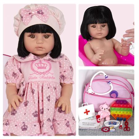 Boneca Menina 52 cm Magazine Luiza - Cegonha Reborn Dolls - Boneca Reborn - Magazine  Luiza