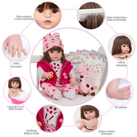 Boneca Reborn Princesa Pano Envio Imediato + Enxoval