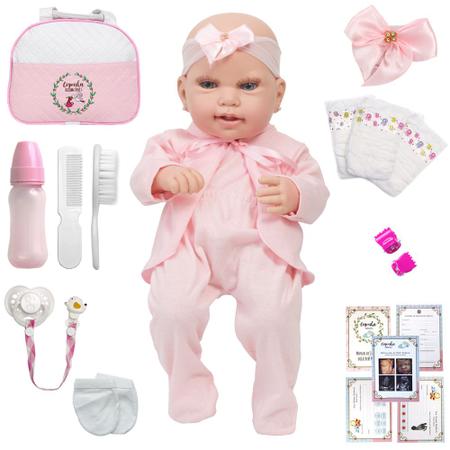 Bebe Reborn Realista Menina Fofinha 12 Itens Envio Imediato