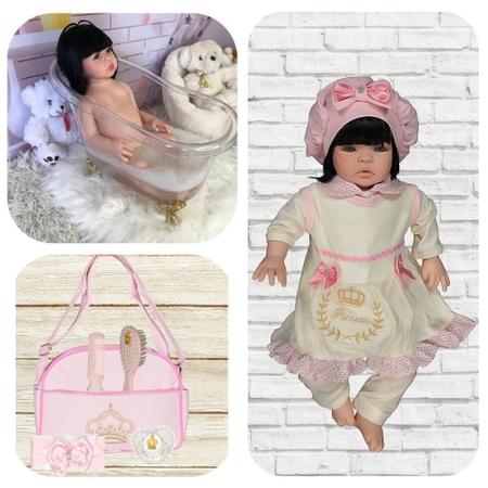 Boneca 100% Silicone Baby Reborn Pode dar Banho - Cegonha Reborn Dolls - Boneca  Reborn - Magazine Luiza