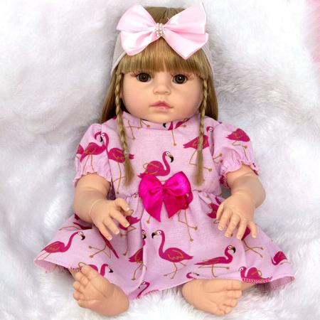 Bebê Reborn Grande Baby Alive 52cm Silicone Realista Loira - Cegonha Reborn  Dolls - Bonecas - Magazine Luiza