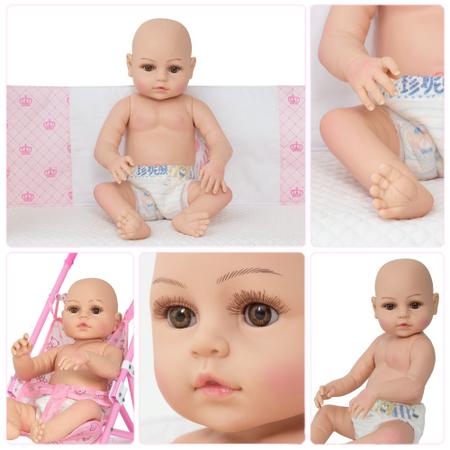 Bebê Reborn Boneca Menina Recém Nascido Com Frete Grátis - ShopJJ