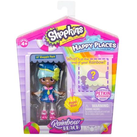 Imagem de Boneca Shopkins Happy Places Mini Kit Rainbow Beach Picolita Blue - DTC