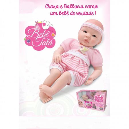 Imagem de Boneca Tata Chora de Verdade Bebe Real Sid Nyl 785