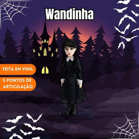 Boneca Wandinha Addams Original Netflix Acompanha Mãozinha 46 cm de altura  Presente Crianças Natal - Baby Brink - Bonecas - Magazine Luiza