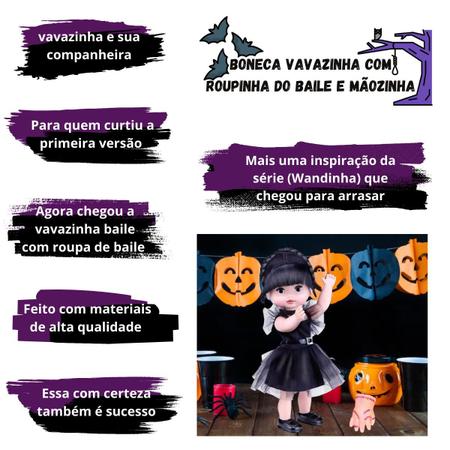 Boneca Infantil Menina Vavazinha com Roupinha do Baile e Mãozinha Wandinha-Angel  Toys - Bonecas - Magazine Luiza