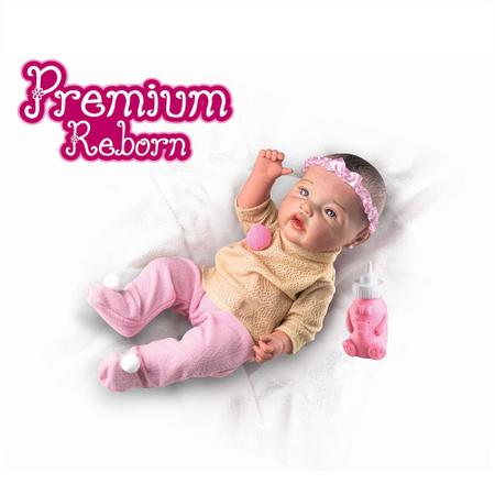 Boneca Bebê Reborn Pode Dar Banho Com Vários Acessórios