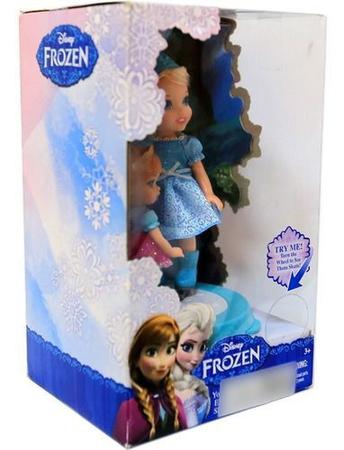 Boneca Frozen Elsa Patinação No Gelo Sunny Ice Skating Elsa