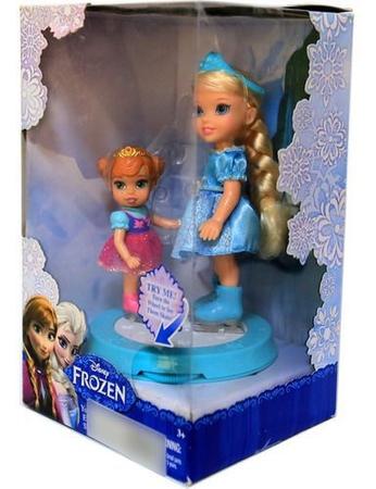 Boneca Frozen Elsa Patinação No Gelo Sunny Ice Skating Elsa