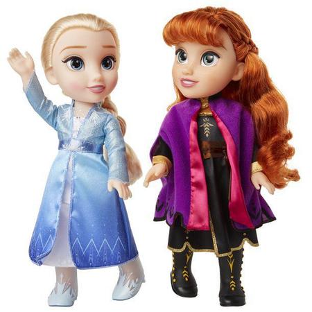 Frozen - Pack bonecas Elsa e Anna moda real, DP FROZEN