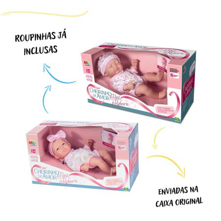 Boneco Bebe Reborn Bebe Menino Realista Com Roupinha - Milk Brinquedos -  Boneca Reborn - Magazine Luiza