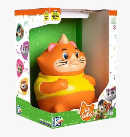 Boneco Gato Almôndega Desenho Animado 44 Gatos Em Vinil 20cm - Samba Toys -  Bonecos - Magazine Luiza