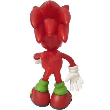 Boneco Sonic Vermelho produzido em Vinil e com cabeça