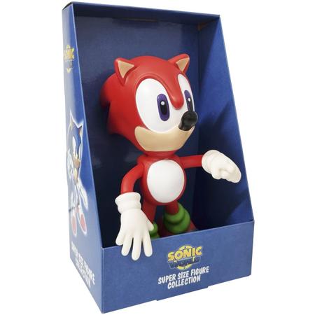 Boneco Sonic Vermelho 26cm Articulado Coleção