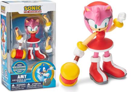 Boneco Action Figure Sonic The Hedgehog c/ acessórios - Just Toys