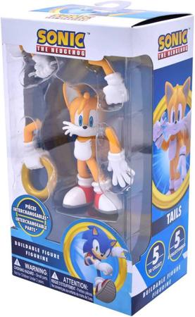 Boneco Action Figure Sonic The Hedgehog c/ acessórios - Just Toys