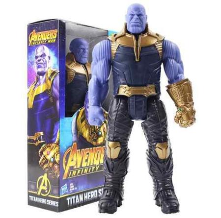 Imagem de Boneco Action Figure Thanos Guerra Infinita Titan Heroes