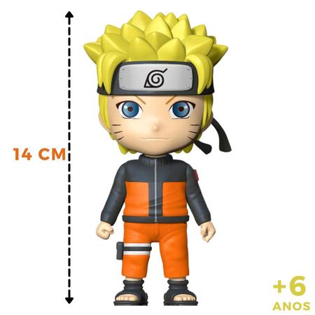 Boneco Naruto Uzumaki 25cm Action Figure Anime Troca Rosto