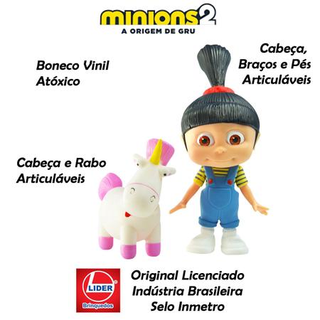 Imagem de Boneco Agnes E Fluffy Meu Malvado Favorito Vinil Articulado