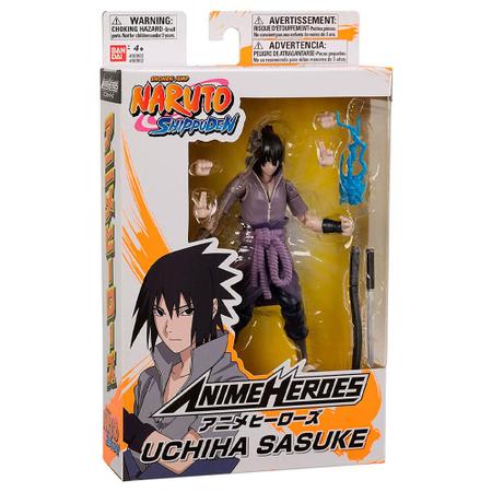 Boneco Anime Heroes - Naruto Shippuden: Uchiha Sasuke, Bandai - Bazaar  Geek