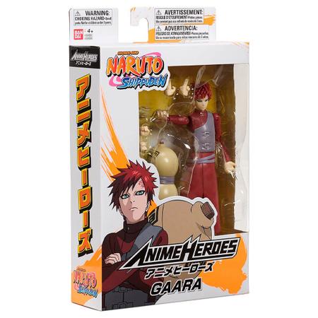 Boneco Naruto Shippuden Anime Heroes Gaara Bandai