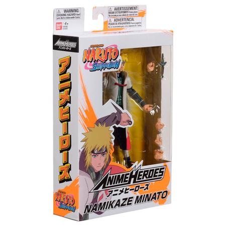 MINATO NAMIKAZE ANIME HEROES - NARUTO SHIPPUDEN - BANDAI na Geek