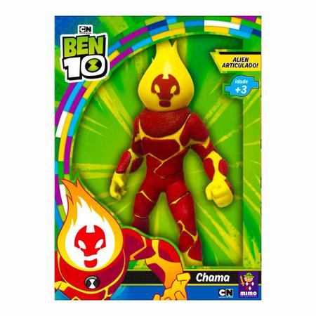 Boneco Articulado Gigante - Ben 10 - Alien Chama - Mimo Toys em