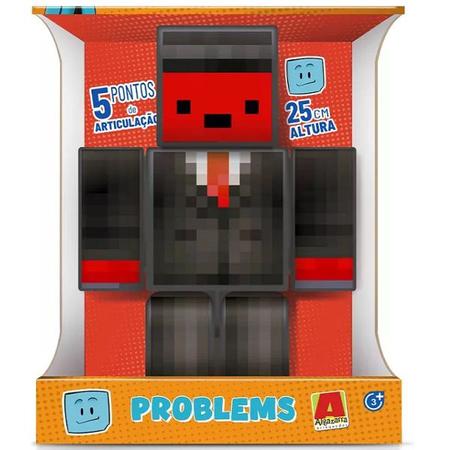 Boneco r Problems Minecraft Articulado - 25 cm Algazarra