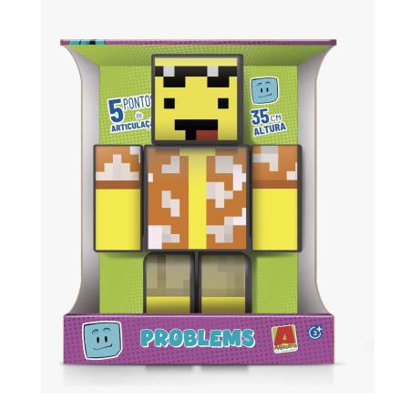 Boneco Mel Problems Grande - 35cm - Minecraft - Algazarra