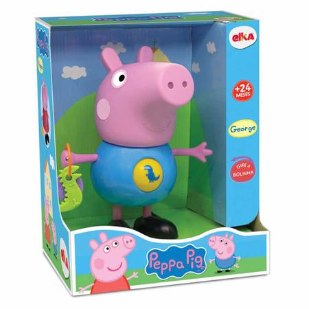 Imagem de Boneco Articulado - Peppa Pig - George com Atividades - 22 cm - Elka