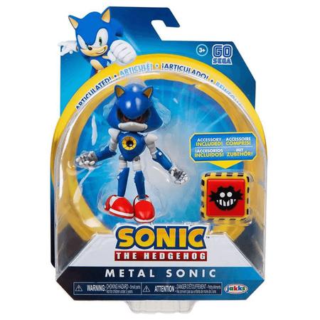 Boneco Sonic Metal - Sonic The Hedgehog - Sega - Fun