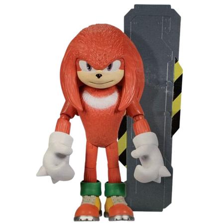 Sonic 2 Filme - Boneco Articulado - Knuckles - Candide - MP Brinquedos