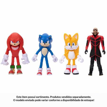 Boneco Sonic Modern Edição Colecionável com 12 Peças Candide - N/A