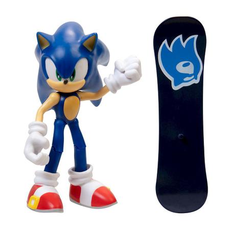 Sonic the Hedgehog 2 Movie Super Sonic 10cm c/ Esmeralda - Jakks - Bonecos  - Magazine Luiza